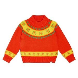 Tinycotton Red and Yellow Kids Sweater